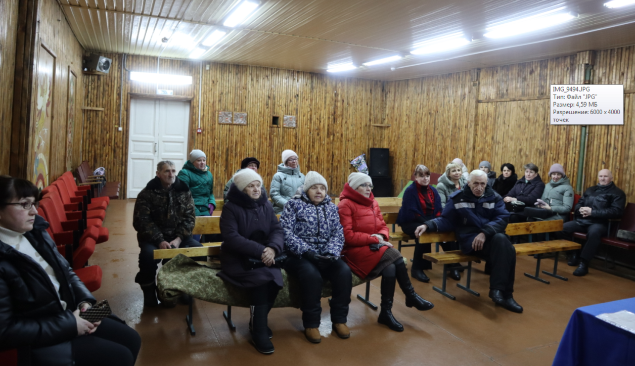 Встреча Главы муниципалитета с жителями села Есиплево.